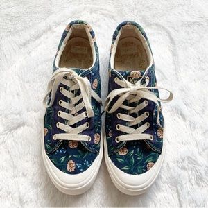 Keds Rifle Paper Co Pink and Blue Peonies Shoes